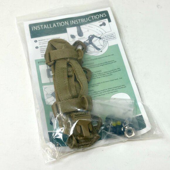 NEW ~ ACH & ECH Improved H-NAPE Retention System [Size: SM-XL] Tan - Picture 2 of 6